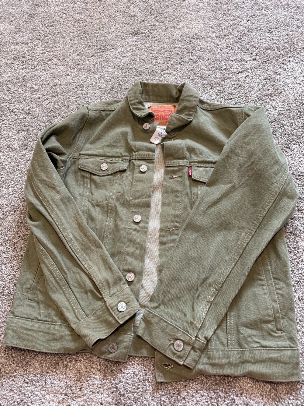 Levi's / Kids Olive Green Denim Jacket